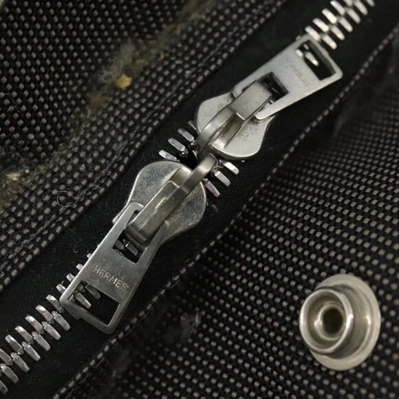 HERMES Herbag A Dos PM Backpack Canvas Gray Auth BD163 - Picture 12 of 15